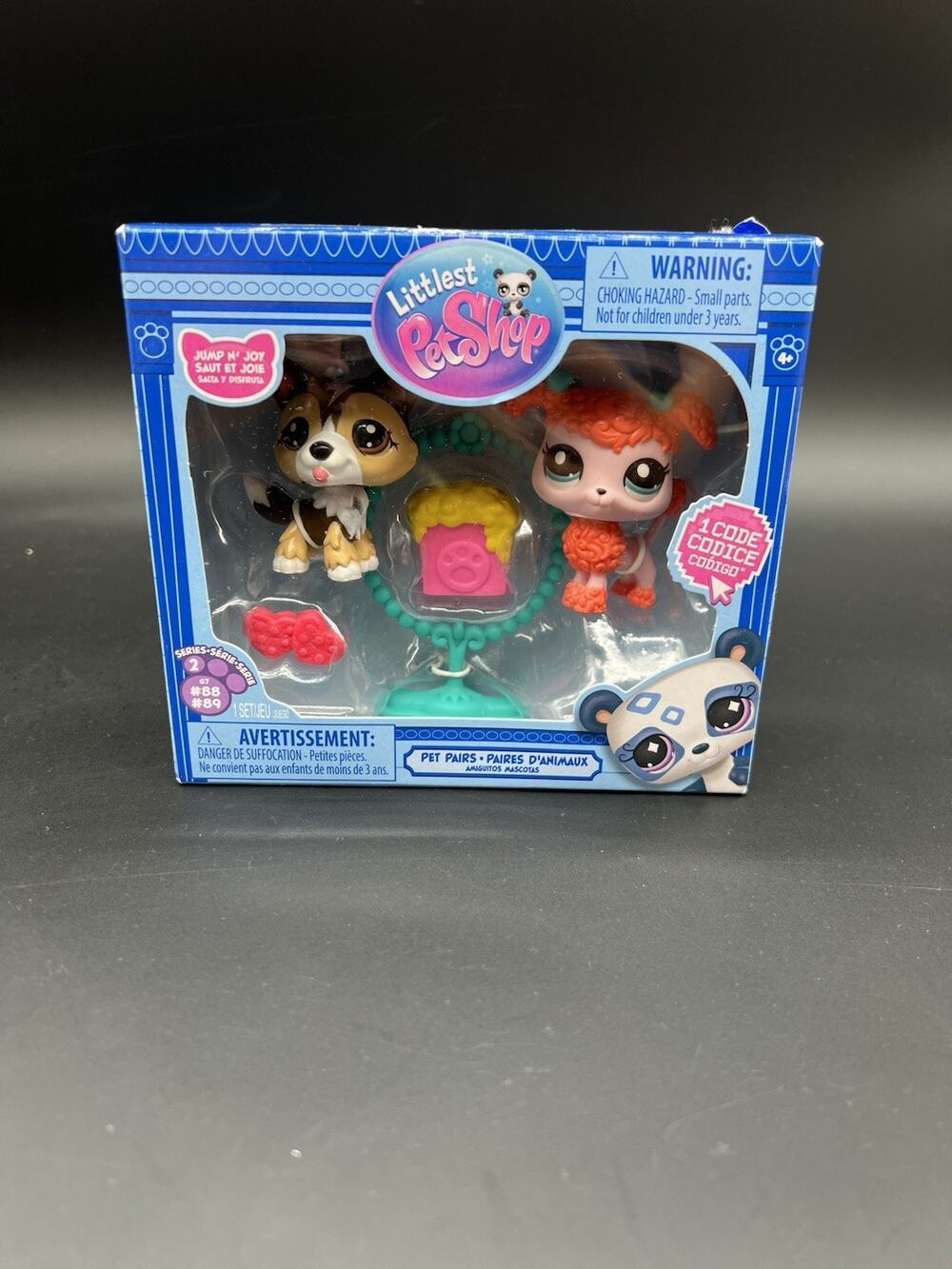 Hasbro Littlest Pet Shop Dog and Poodle Pet Pairs Set B8588 Toy Figures